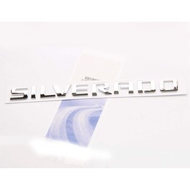 Yoaoo 1 OEM Letter Emblem 3D Badge Nameplate Replacement for Silverado 1500 2500Hd 3500Hd Series 1999-2018 1999-2018 Gloss Chrome
