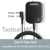 BAOFENG UV-5R Tactical Microphone Speaker Volume Adjustable Handheld for GMRS