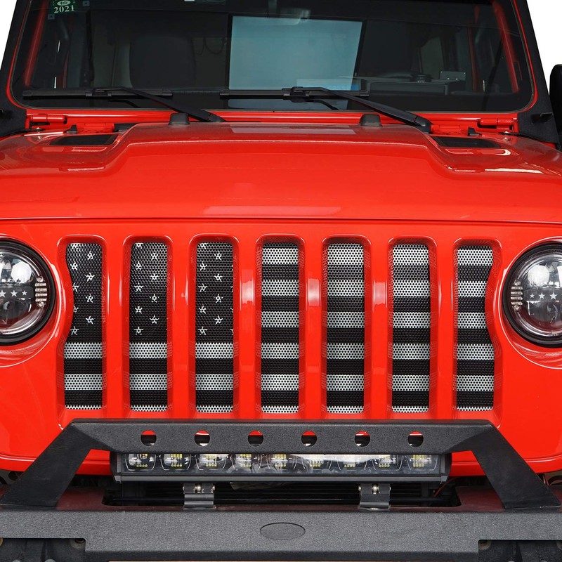 Hooke Road Front Mesh Grill Insert for Jeep Gladiator JT/Jeep