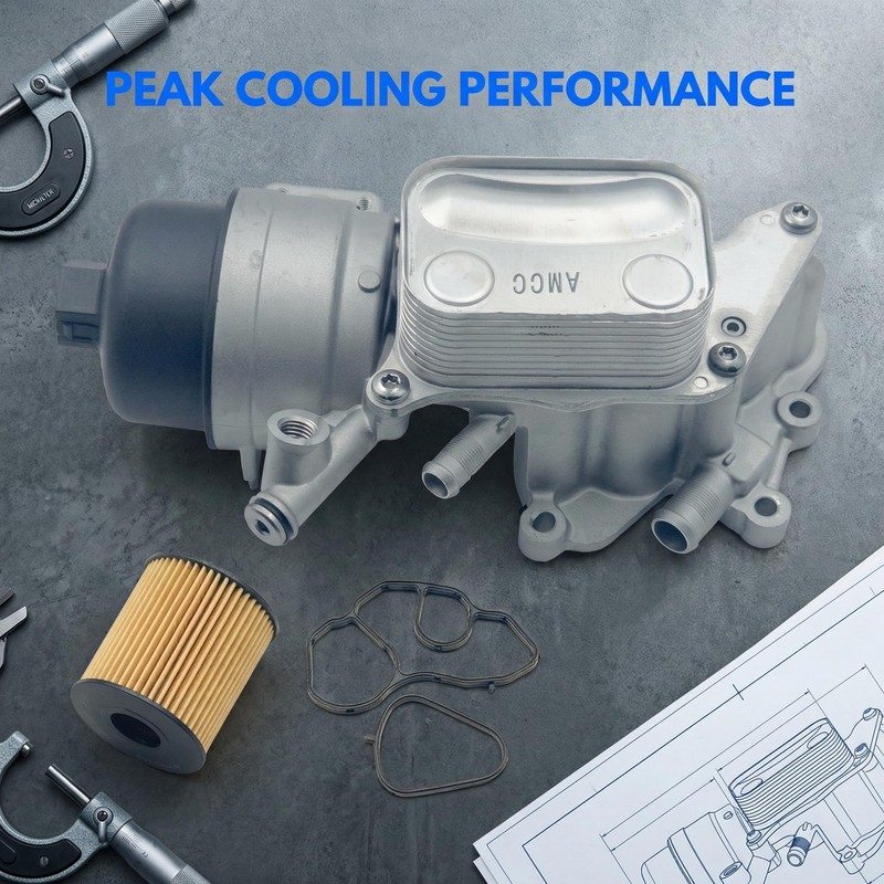 AMCC Engine Oil Cooler and Oil Filter Housing Compatible with
