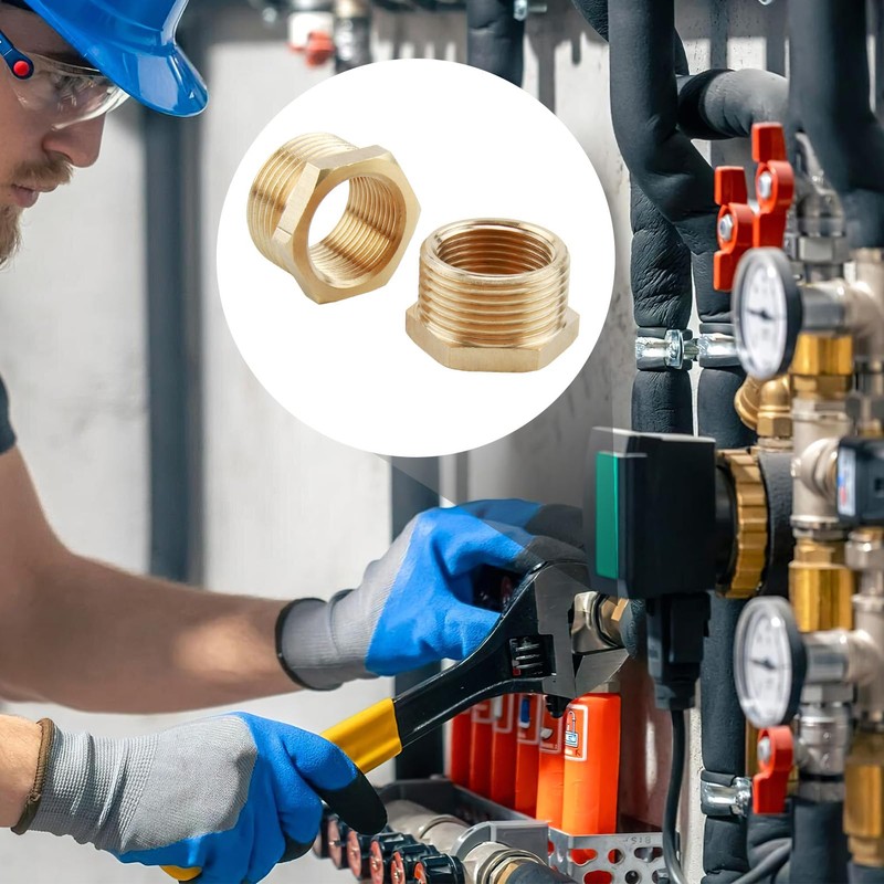 2 Stück Brass Reducer Reduzierung 1 Zoll Auf 3/4 Zoll,