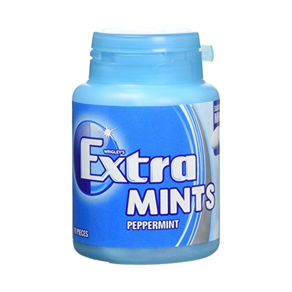 Wrigley Extra Peppermint Sugarfree Mints, 77 g, 70-Piece, Pack of 6