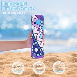 Haleey 2 Pack Microfibre Lightweight Beach Towel 180x80cm Oversized Extra Large Thin Sand Free Towels Travel Swim Pool Yoga Gym Camping for Adults Women Men Beach Essentials Accessories Vacation Gift