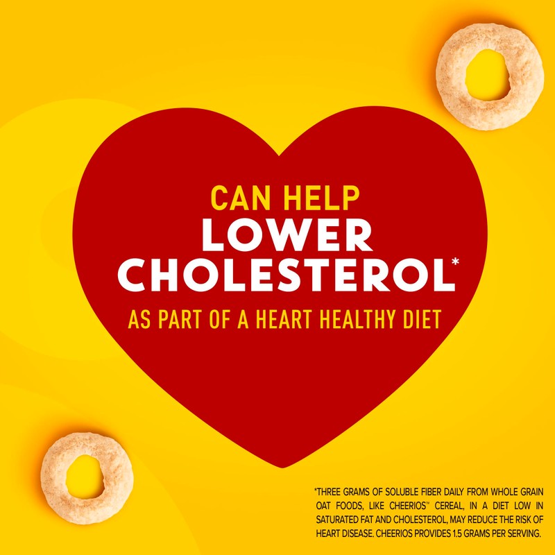 Cheerios, Heart Healthy Gluten Free Breakfast Cereal, Family Size, 18