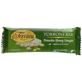 Ferrara Italian Torreon Honey Nougat Candy, Pistachio, 2 Ounce (Pack of 12)