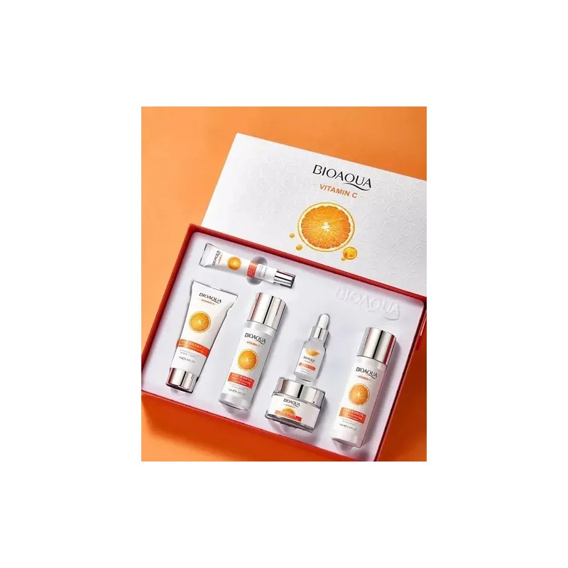 Kit Vitamina C Bioaqua Cuidado Facial Quita Manchas