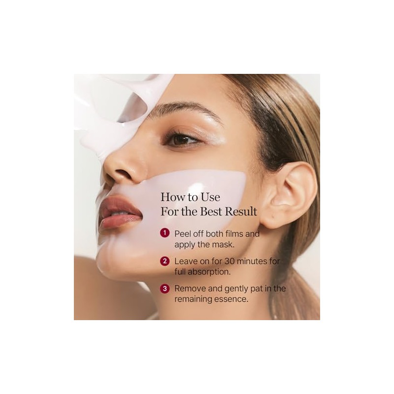 ROUND LAB Camellia Collagen Mask, 30min Hydrogel Mask, Quick Hydration,