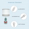 HERBESTBAY Kids Bedside Table Lamp, Adorable 14 Inch Rocket Ship