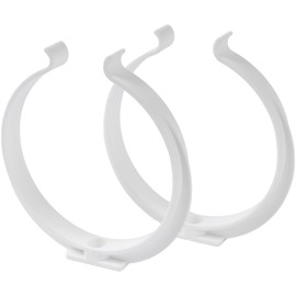 100 mm, 2 pieces pipe clamp for round ventilation pipe, wall brackets made of plastic, mounting on wall or ceiling, for supply air or exhaust ventilation systems