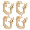 4pcs Resin Dental Dam Clamps Barrier Clip Dental Materials Tool