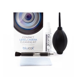 Blucoil Camera Cleaning Kit with Mini-Air Blower and Dual-Sided Lens Pen for DSLR, SLR, Mirrorless Digicam - Compatible with Canon, Nikon, Pentax, Sony, and More