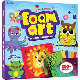 Foam Sticker Art Craft for Kids - Toddler Arts & Crafts for Ages 3-5 - Boys 4-6 Birthday Gift & Stocking Stuffer