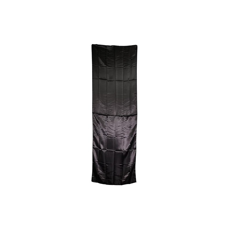 Dream World Multi-Purpose Silky Satin Wrap Scarf Black