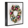 Stupell Industries Festive Ornamental Wreath Minimal Christmas Charm, Design by