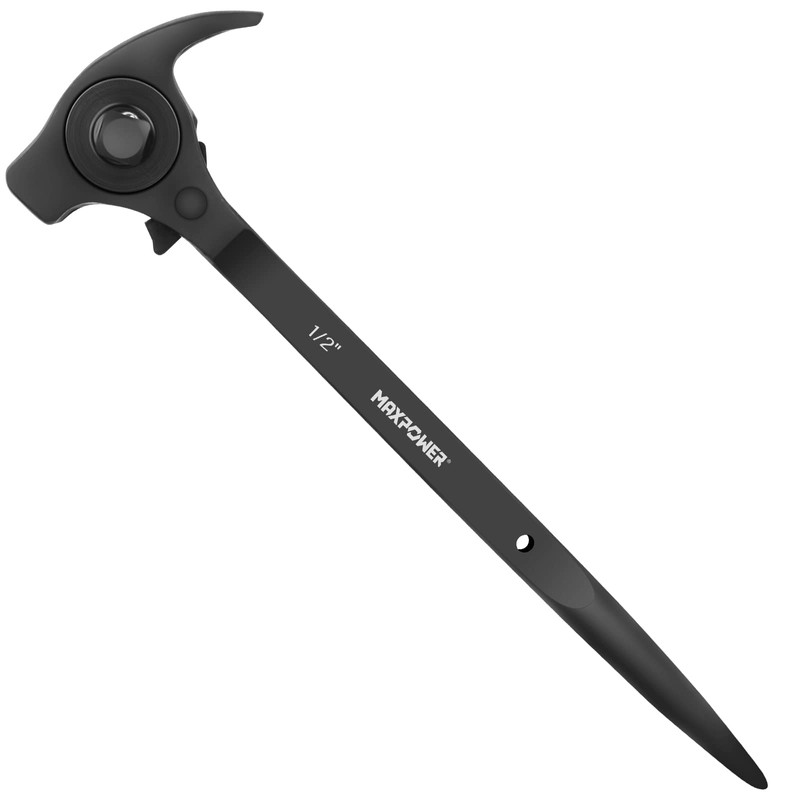 MAXPOWER 1/2" and 3/8" Drive Scaffold Ratchet Wrench, Podger Spanner