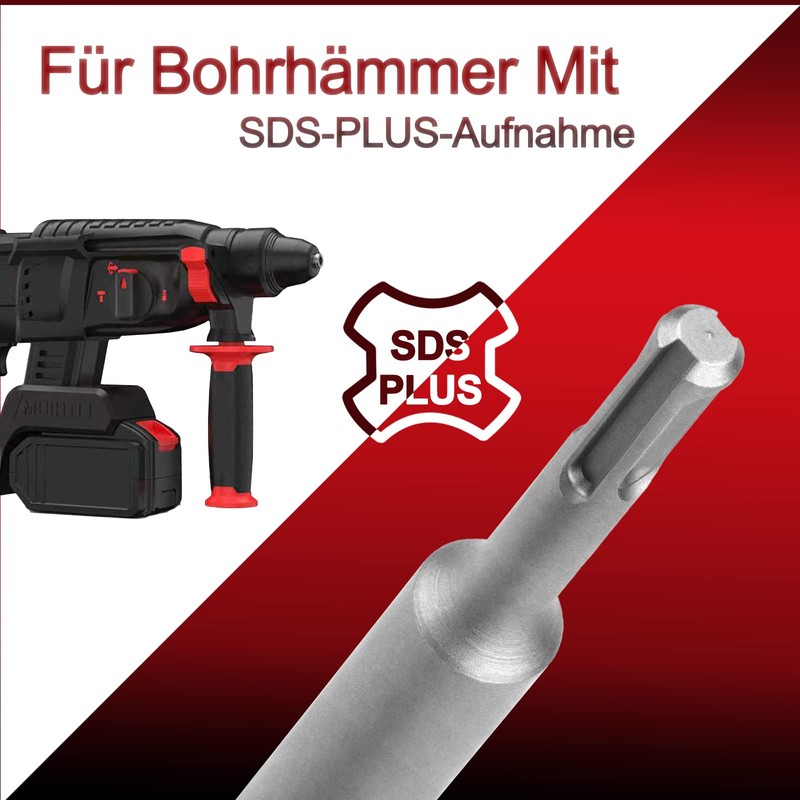 SDS Plus Shaft Extension Shank for Drill Bits, 220 mm