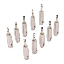 10pcs 1/4 TRS to XLR Female Adapter 3 Pin 6.5mm to XLR Female Stereo Balanced Connector