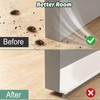 2 Pack Door Draft Stopper with Brush,2" W x 39"