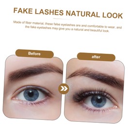 Baluue 10pairs Eyelashes Chemical Fiber Natural Eye Beauty Lashes Natural Look Lashes for Women