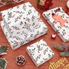 Jwssor Christmas Tissue Paper,20sheets Xmas Tissue Paper,50x35cm Christmas Red Wrapping