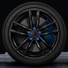 SkinoEu Wheel Nut Covers Locking Bolt Caps Universal Blue Gloss