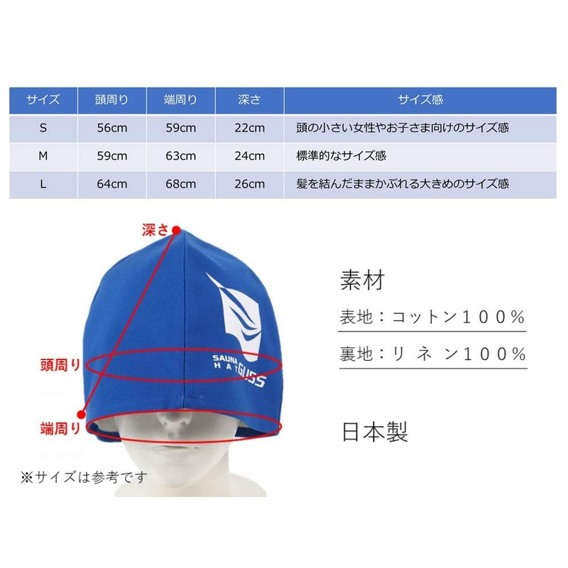 [SAUNA HAT GUSS] Sauna Hat/Effective for preventing hot flashes in