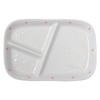 Divider Plate, Polka Dot Lunch Plate, Large (Polka Dot), Pink,