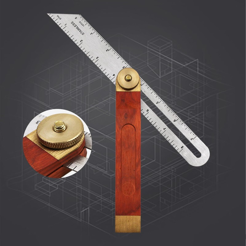 Adjustable Blade Square Ruler Sliding Bevel Gauge T Bevel Angle
