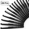 Fuyoooo 200 Pcs Black Felt Tip Pens Bulk 0.7mm Medium
