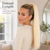 2 Pieces Blonde Ponytail Extension, 26 Inch Straight Braiding Hair,