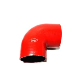 LTI Universal 4-Ply Reinforced High Performance Inner Diameter 4" 90 Degree Elbow Silicone Hose Coupler 102mm (4" RED)