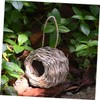 SUPVOX 3pcs Natural Grass Hanging Bird Hut Hand Woven Hummingbird