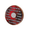 1 Year AA Medallion Lava Red Tri-Plate Sobriety Chip Serenity