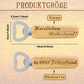 Wooden Retirement Bottle Opener, Retirement Gift for Men, Retirement Gift for Men, Farewell Gift, Colleagues, Men, Pensioner Gift for Dad, Grandpa