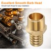 sourcing map 4pcs Brass Barbed Fitting 1" NPT Male to