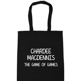 Hippowarehouse Chardee MacDennis The Game Of Games Tote Shopping Gym Beach Bag 42cm x38cm, 10 litres