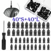 80PCS Tire Repair Rubber Nail Car Tire Repair Screw in