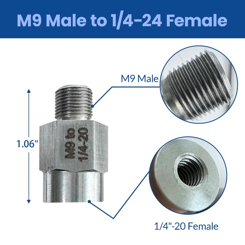 Noyfemr 2pcs M9 Thread Adapter, Capable of Converting M9 Threads