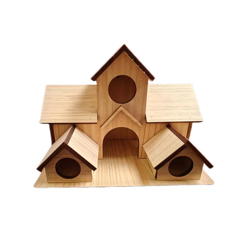 Wooden Bird House for Garden & Backyard – Multi-Room Outdoor