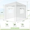 Greesum 8x6 FT Portable Pop-up Greenhouse with Center Lock, PE