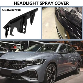 SG Store 1 x Right Cover Cap for Headlight Washer Compatible with Passat B8 2014-2024 OE 3G0807938 102.6 x 39.2 mm Primed Cover for Headlight Washer on the Front Bumper