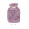 PVC Hot Water Bag with Soft Plush Cover Leakproof Winter