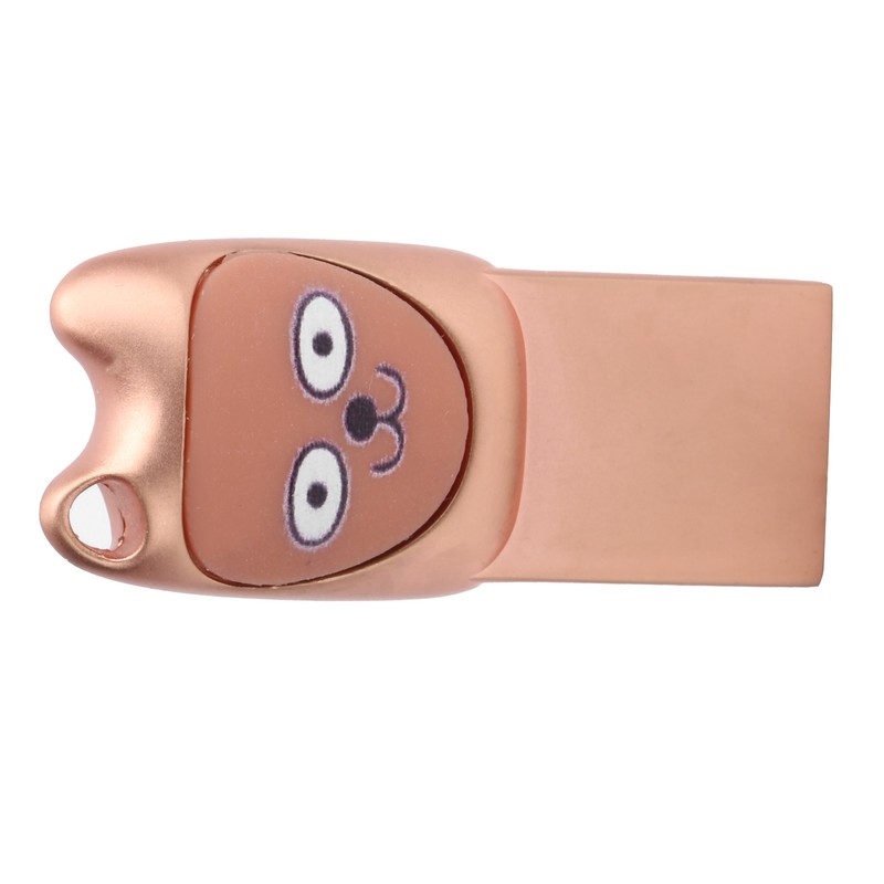 U Disk USB2.0 Memory Metal Flash Drive Cartoon 2‑in‑1 with