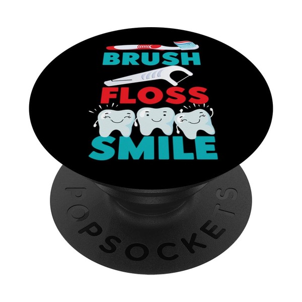 Dentist Dental Assistant Hygienist Tooth Floss PopSockets Adhesive PopGrip