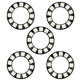 12 Bits 12X WS2812 RGB LED WS2812B 5050 Full Colour Light Addressable Ring with Integrated Driver DC 5V for Arduino Raspberry Pi ESP32 (Pack of 5)