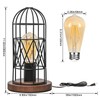 Touch Control Table Lamp, Industrial Bedside Lamp with 3-Way Dimmable