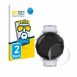 BROTECT Pack of 2 Full Cover Screen Protectors for Garmin Forerunner 265 (46 mm) Full Screen Protector Film [3D Curved, Crystal Clear]