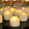 PChero Tea Lights Candles with Timer, 12 Packs Flickering Flameless