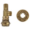 Antique Brushed Brass Angle Valve for Water, Sink, Bathroom, Toilet,