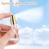 BOSMIOW 20Pcs 5ml Clear Glass Mist Spray Bottle Refillable Mini